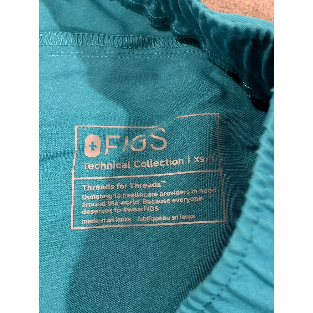 FIGS Technical Collection Jogger Scrub‎ Pants Mens XS/S Blue Drawstring Waist